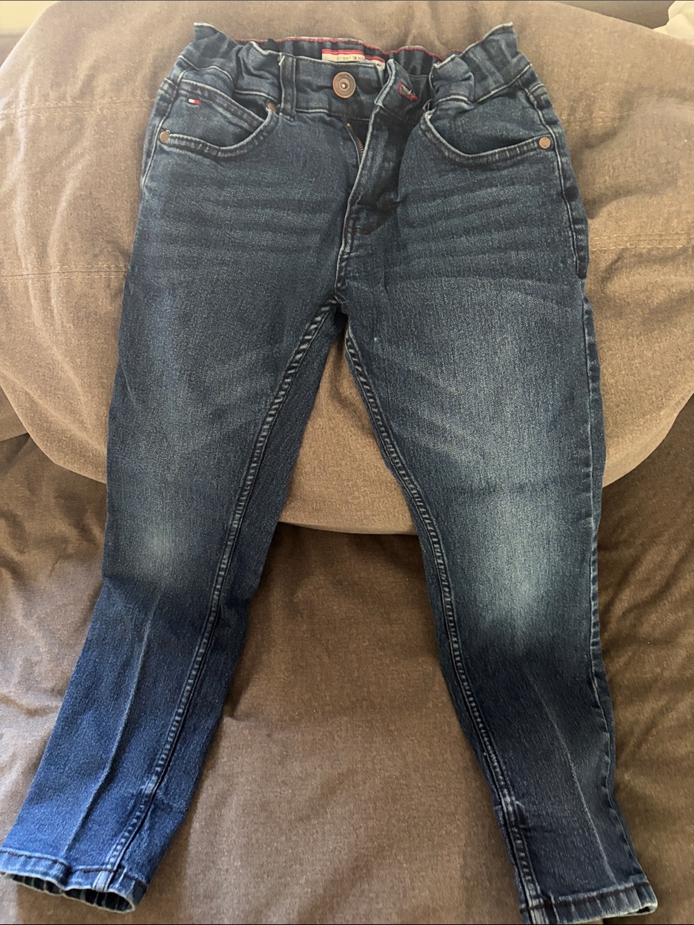 Tommy Hilfiger Navy Denim Jeans with Red Stitching